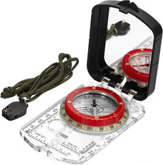 Orienteering Map Compass -Sighting Mirror Compass with Adjustable Declination,Cl