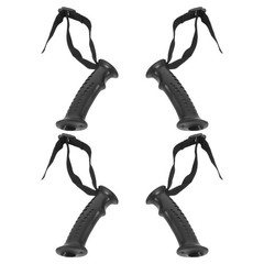 4Pcs Durable PVC Trekking Pole Handle Grip Set with Wrist Strap for Hiking