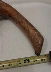 Natural Twisted Wood Hiking Stick – Handmade-Painted Design Initialed Look Read