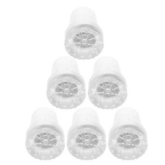 6Pcs Walking Stick Rubber End Caps Durable Transparent Cane Tips Replacement