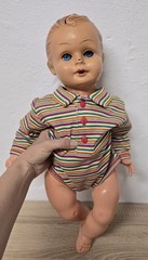 Old Celluloid Celluloid Doll Steiner Doll 50cm Sleep Eyes Collectors Vintage