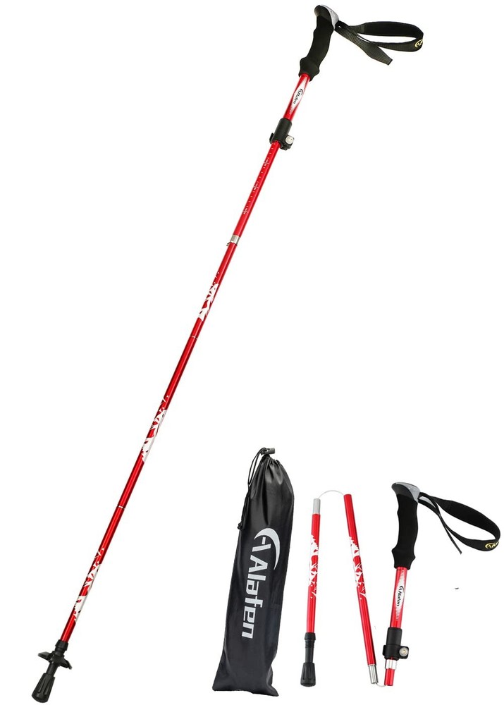 Aluminum Collapsible Ultralight Travel Trekking Hiking Pole for Men and Women…
