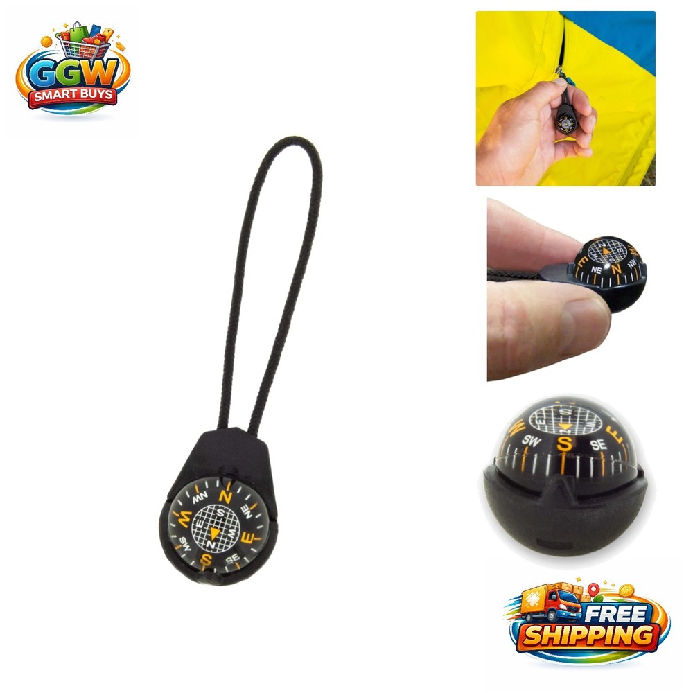 Featherweight ZiprComp Compass with Lanyard – Perfect for Outdoor Adventures