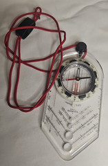 Suunto CPS Pilot Compass Made in Finland w/ Original Neoprene Case & Lanyard Nav