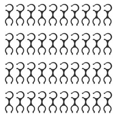 40 Pcs Walking Pole Clamps Plastic Buckle Clips Trekking Pole Clip Holder