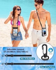 Large Capacity Waterproof Phone Pouch, Floating Dry Bag for iPhone 17 16 13 12