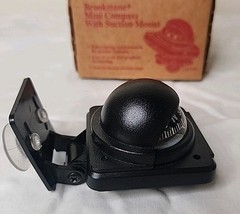 Brookstone Mini Compass with Suction Mount NIB