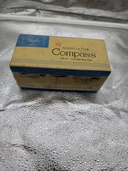 RARE Vintage Taylor Compass With Box #2957 Auto Boat Plane Used