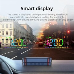 Heads Up Display M23 Color, GPS Digital Speedometer MPH for All Cars, Car