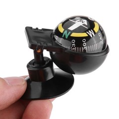 2pcs Car Compass Automotive Compass Ball Adjustable Dashboard Mounted for Hiking