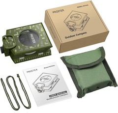 IP65 Compass Hiking Survival – Lensatic Sighting Compass for Camping Navigation,