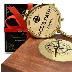 God’s Path Compass – Religious Gifts for Men Baptism Gift for Teenage Boys Ch…