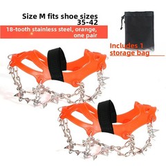 For Outdoor 18 Tooth Stainless Steel Crampons for Hiking Ice Climbing Safety