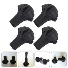4 Pcs Hiking Pole Foot Pads Trekking Poles Accessories Tip Covers Walking Stick