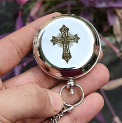 Personalized Brass Compass with Nickel Finish – Silver Color, Gifts for Men