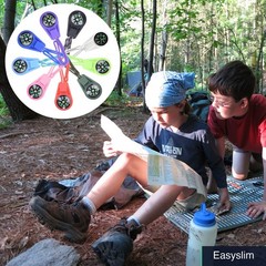 Mini Compasses 25 Pack Multicolor Kids Toys Outdoor Camping Hiking