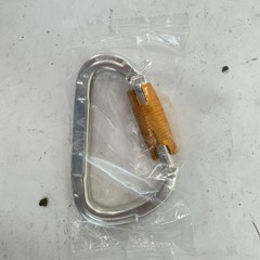 VFWW UIAA Locking Carabiner Set of 5 Silver Orange 25kN Climbing Rescue New