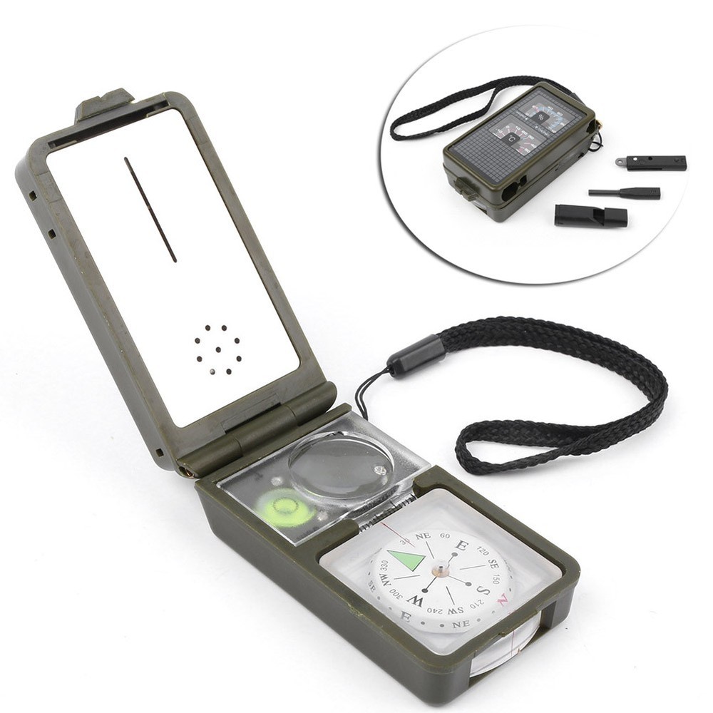 10 in 1 Multi-function Compass for Survival Military Camping Outdoor Hiking Kit