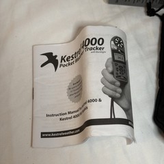 Kestrel 4000 Pocket Weather Tracker Wind Meter Anemometer w/ Case Lanyard Manual