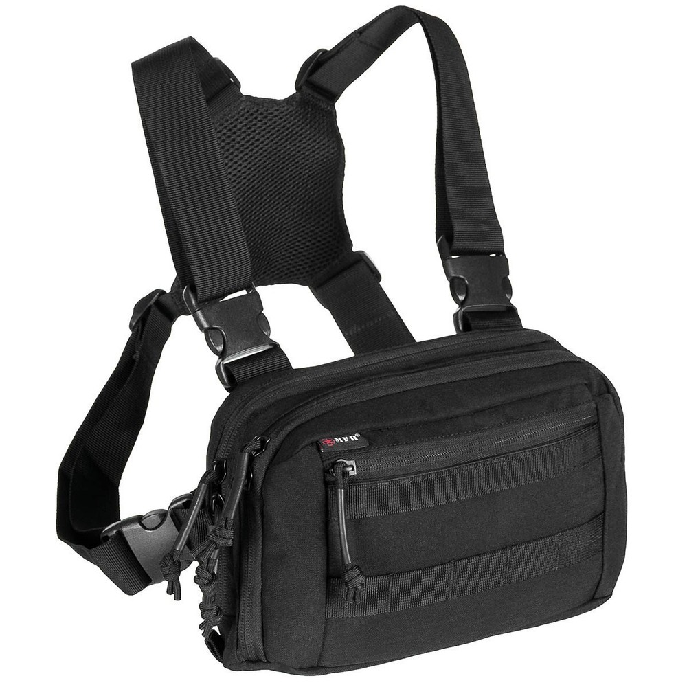 Fox Chest Pack Recon Outdoor Chest Bag Hiker Bag Black