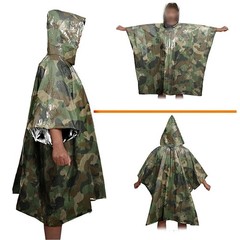 Camo Waterproof Raincoat for Motorcycle Camping Multifunctional Outdoor Gear