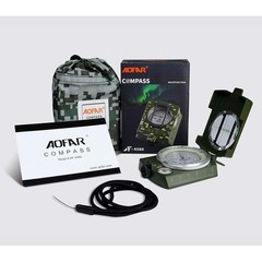 Durable Waterproof Military Compass Luminous Dial Portable Hiking Adventure Gear