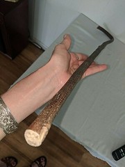 Antique Vtg 36 1/2″ Bentwood Hard Wood Cane Walking Stick