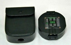 100% Working Brass Brunton Pocket Transit Compass With Leather Case