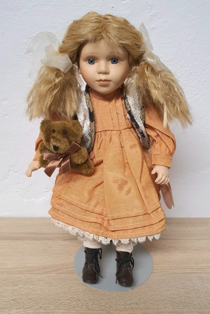 Country Dolls Creactiv Porcelain Doll 40 cm Limited Edition with Tag and…