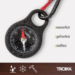 Troika Wegweiser, Item COS10/BK Pocket Compass with Carabiner Black