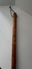 Brazos Rustic Walking Stick/Hiking Staff Handcrafted Leather Lanyard 60 Inch