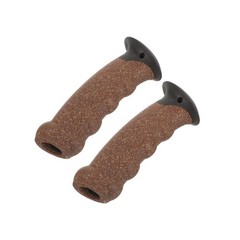 2Pcs Sturdy Cork Cane Handle Grip Replacement for Hiking Poles Yellow