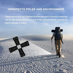 Trekking Pole Tips Protectors Walking Stick Tips, Replacement Rubber Alpenstock