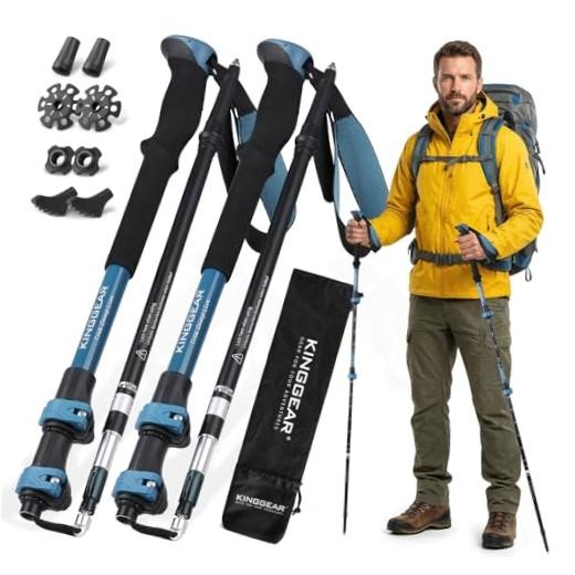 TR-Z Collapsible Trekking Poles, 7075 Aircraft Aluminum Lightweight