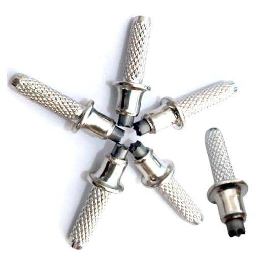 6 Pack Trekking Pole Tips Replacement Heavy Duty Universal Tungsten Steel End