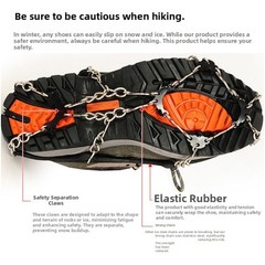 8-Tine Steel Crampons Icy Terrain Grip Enhanced Stability For Climbing