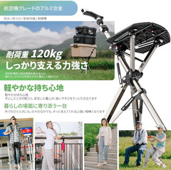 Ta-Da Chair Series 1 Pro, Portable Trekking Hiking Pole, Folding Walking Stick w