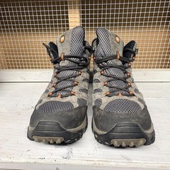 Merrell Moab 2 Men’s Hiking Boots Size 9 Vibram Sole Gray Mesh Suede