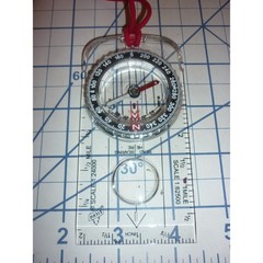 Silva Explorer Baseplate Compass with Magnifier and Lanyard for Hiking Camping