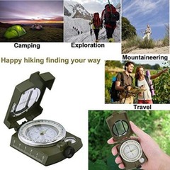 Professional High Accuracy Metal Waterproof Military Compass for Directions Gift