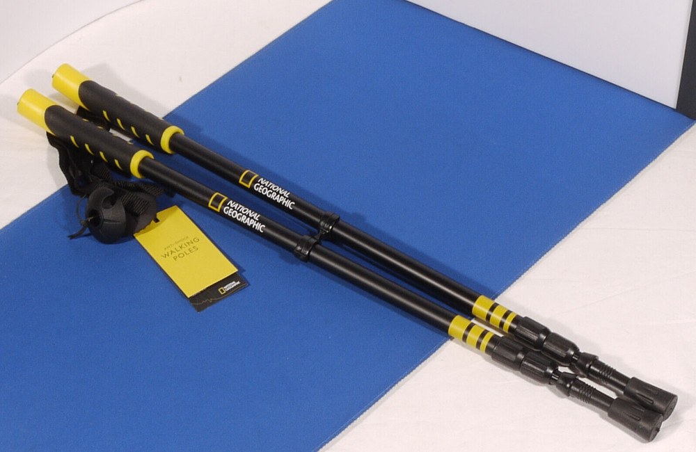 PRL) NATIONAL GEOGRAPHIC ANTI-SHOCK WALKING POLES BASTONI DA PASSEGGIO ANTIURTO