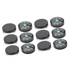 20mm 12pcs Mini Pocket Oil Filled Compass for Hiking Camping Outdoor Activities