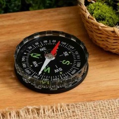 2 Pack Outdoor Survival Compass for Hiking Camping Navigation Travel Pocket