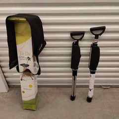 STEP2GOLD Ta-Da Chair Series 2, Portable Trekking Hiking Pole in Black, 32″