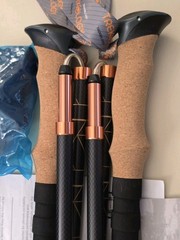 2 TREKOLOGY TREK-Z 2.0 Cork : Foldable Trekking Poles with CorkHandle UpTo 110cm