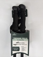 QUEST Telescoping Aluminum Trekking Poles in Black 26″ to 54″ CEH03044 New