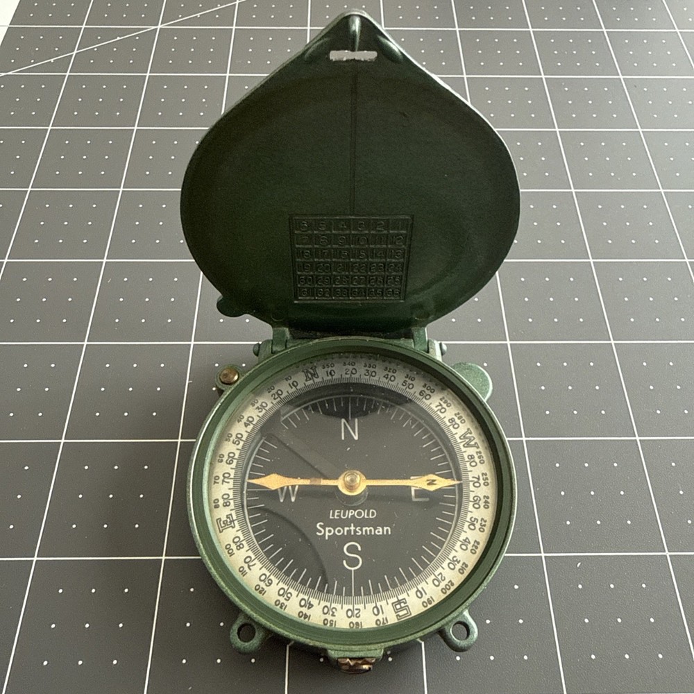 Vintage Leupold Sportsman Compass Green Enamel Portland Oregon USA