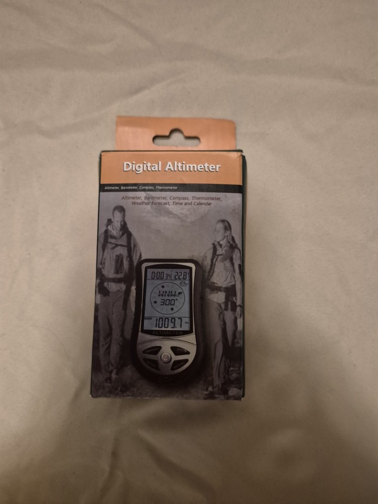 8 in 1 Outdoor Hiking Hunting Digital Compass Altimeter Barometer Thermometer A
