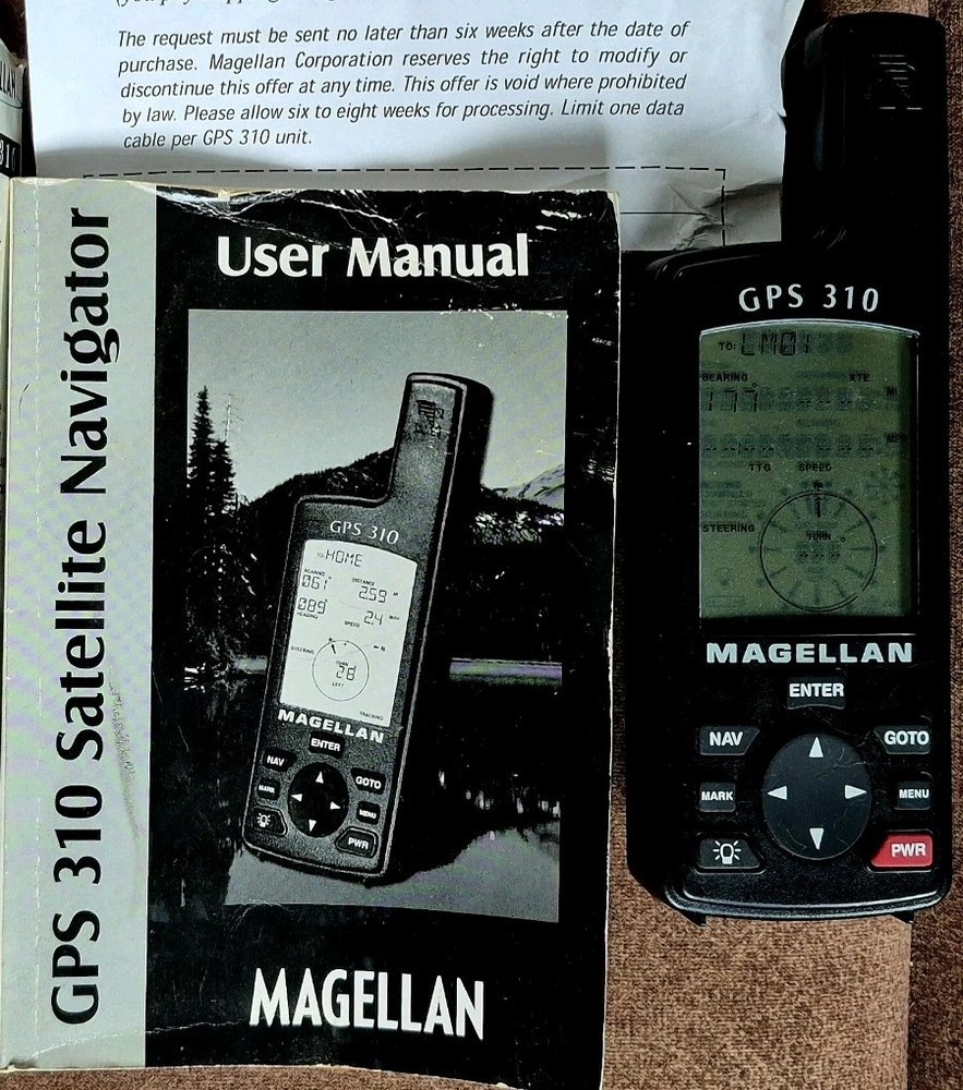 Magellan GPS 310 Satellite Navigator Handheld Receiver with Manual Tested