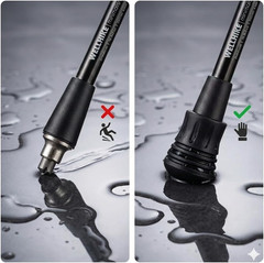 Trekking Poles for Seniors, 2 Pack Flip-Lock Adjustable Walking Sticks, 240G